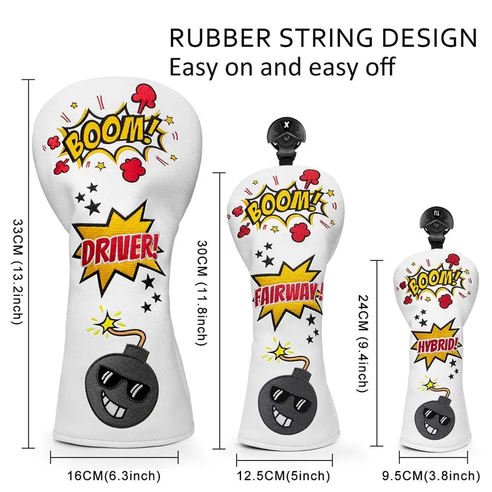 SwingFix Comic Boom Head Covers