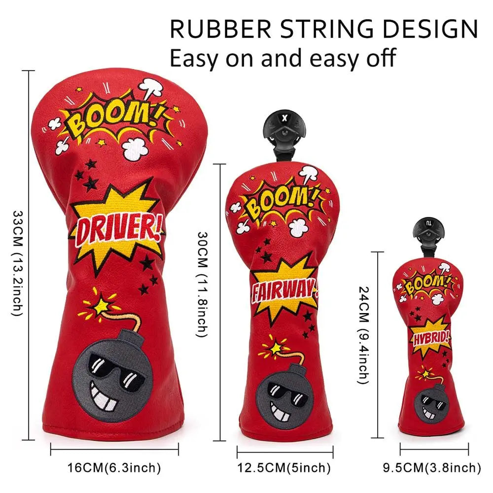 SwingFix Comic Boom Head Covers